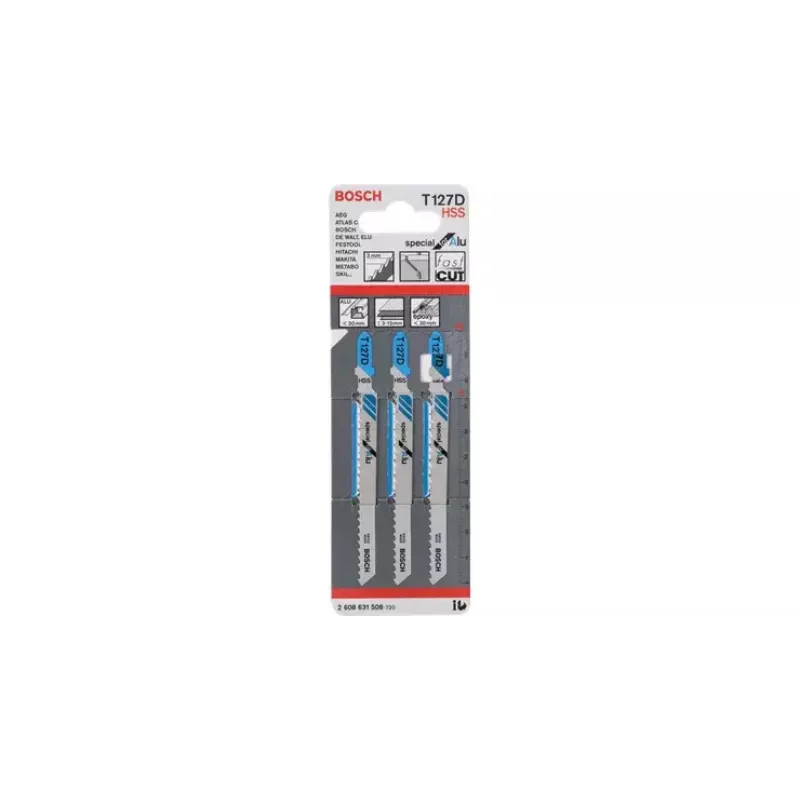 Lame per seghetto alternativo Bosch T 127 D Special for Alu