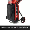 Einhell REDAXXO 36/25 biotrituratore a coltelli a batteria da giardino, 36 V (2x18 V), ramo max 25 mm, solo corpo senza batteria e caricabatterie, rosso/nero