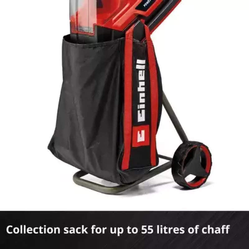 Einhell REDAXXO 36/25 biotrituratore a coltelli a batteria da giardino, 36 V (2x18 V), ramo max 25 mm, solo corpo senza batteria e caricabatterie, rosso/nero
