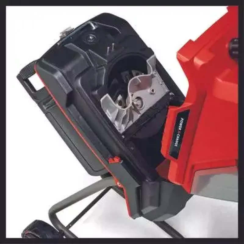 Einhell REDAXXO 36/25 biotrituratore a coltelli a batteria da giardino, 36 V (2x18 V), ramo max 25 mm, solo corpo senza batteria e caricabatterie, rosso/nero