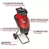Einhell REDAXXO 36/25 biotrituratore a coltelli a batteria da giardino, 36 V (2x18 V), ramo max 25 mm, solo corpo senza batteria e caricabatterie, rosso/nero