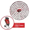 Einhell REDAXXO 36/25 biotrituratore a coltelli a batteria da giardino, 36 V (2x18 V), ramo max 25 mm, solo corpo senza batteria e caricabatterie, rosso/nero