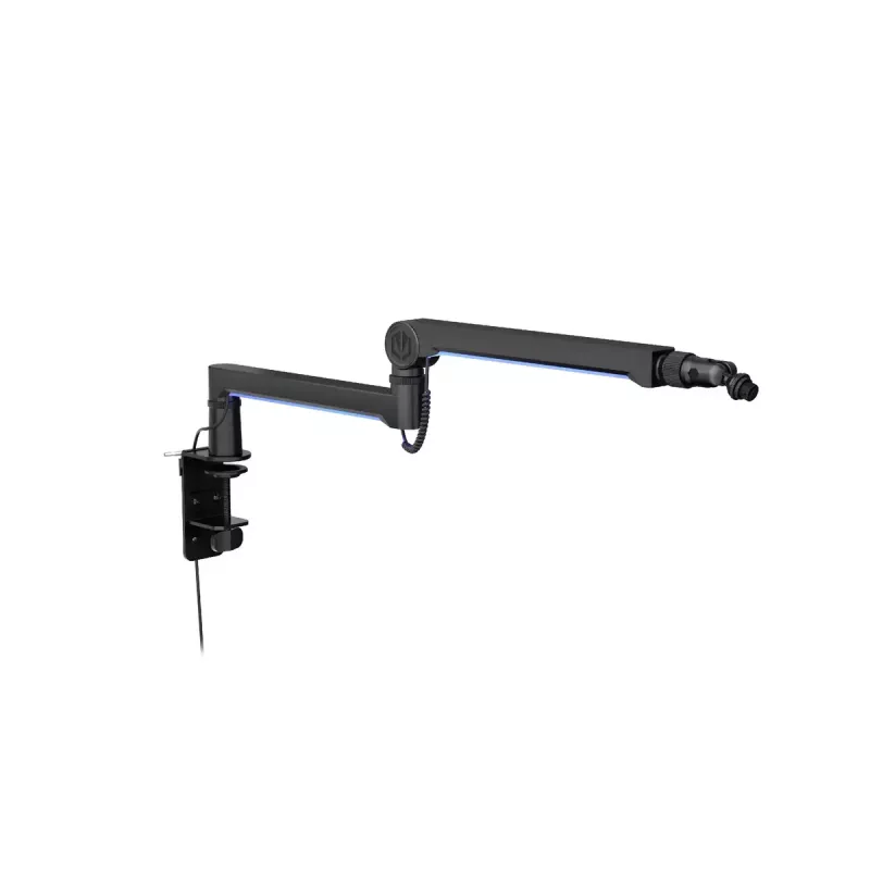 ENDORFY Broadcast Low Profile RGB Boom Arm EY0A010 braccio per microfono, supporto da scrivania, fino a 2 kg, nero