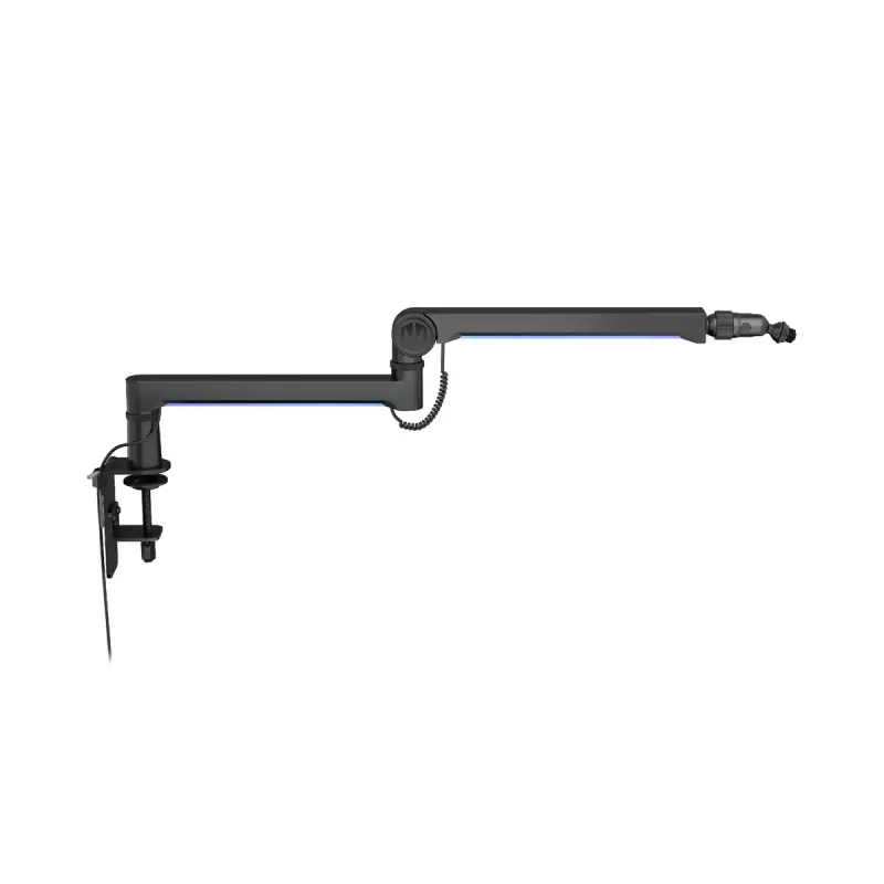 ENDORFY Broadcast Low Profile RGB Boom Arm EY0A010 braccio per microfono, supporto da scrivania, fino a 2 kg, nero