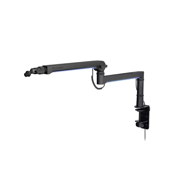 ENDORFY Broadcast Low Profile RGB Boom Arm EY0A010 braccio per microfono, supporto da scrivania, fino a 2 kg, nero
