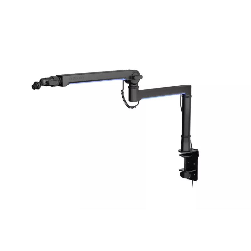 ENDORFY Broadcast Low Profile RGB Boom Arm EY0A010 braccio per microfono, supporto da scrivania, fino a 2 kg, nero
