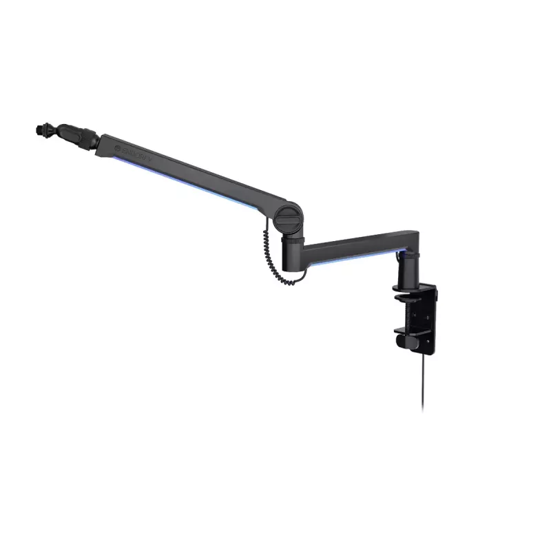 ENDORFY Broadcast Low Profile RGB Boom Arm EY0A010 braccio per microfono, supporto da scrivania, fino a 2 kg, nero