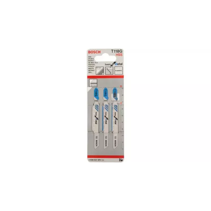 Lame per seghetto alternativo Bosch T 118 G Basic for Metal 2608631674