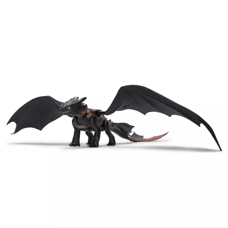 Action figure Spinmaster Ultimate Plasma Blast Toothless 25 pollici ali luce e suono, dai 4 anni