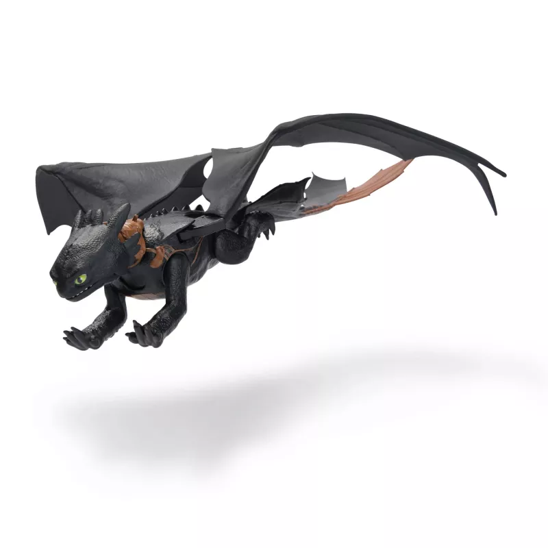 Action figure Spinmaster Ultimate Plasma Blast Toothless 25 pollici ali luce e suono, dai 4 anni