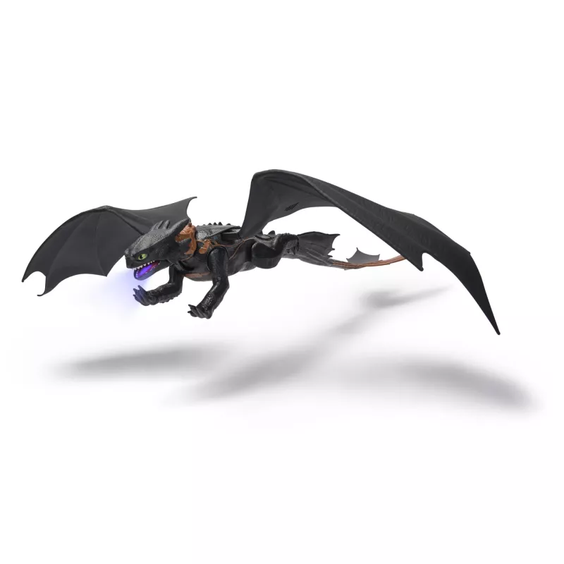 Action figure Spinmaster Ultimate Plasma Blast Toothless 25 pollici ali luce e suono, dai 4 anni