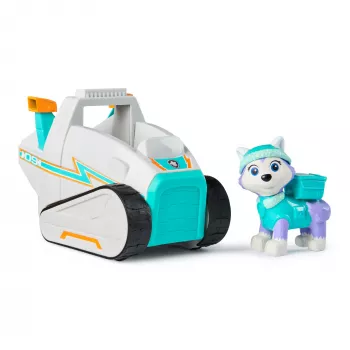 Veicolo Spinmaster PAW Patrol Everests Schneepflug – plastica, per bambini dai 3 anni, turchese/bianco