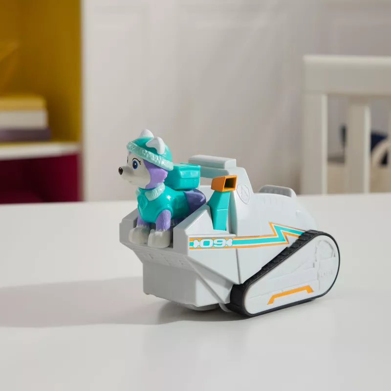 Veicolo Spinmaster PAW Patrol Everests Schneepflug – plastica, per bambini dai 3 anni, turchese/bianco