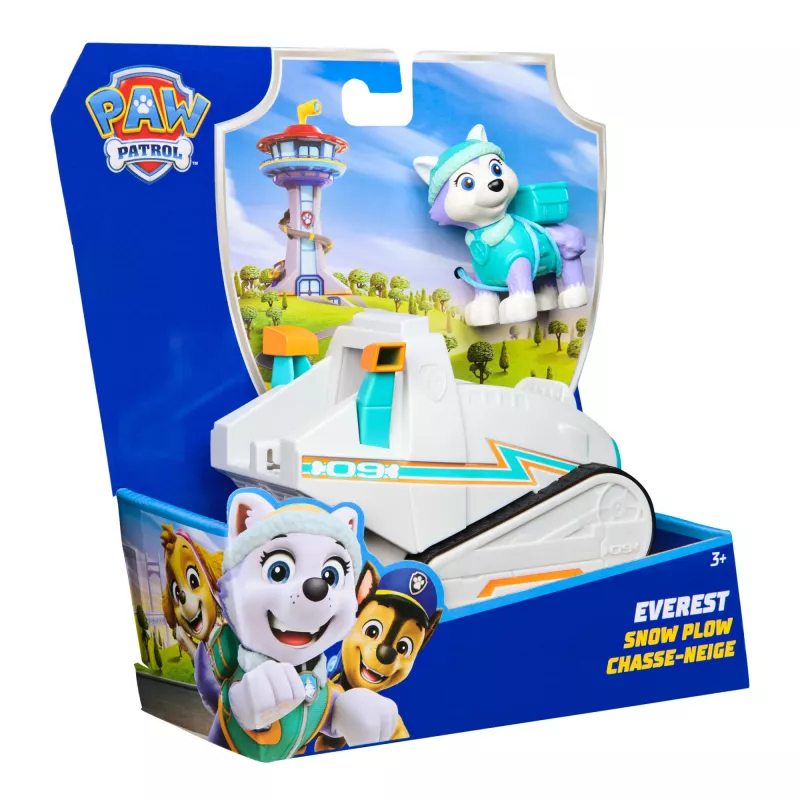 Veicolo Spinmaster PAW Patrol Everests Schneepflug – plastica, per bambini dai 3 anni, turchese/bianco