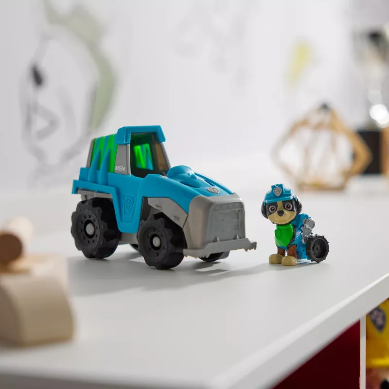 Veicolo Spin Master PAW Patrol Rex's Dinosaur Rescue Vehicle — plastica, per bambini dai 3 anni