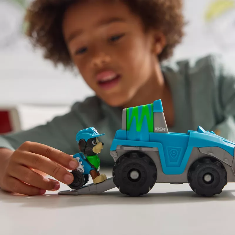 Veicolo Spin Master PAW Patrol Rex's Dinosaur Rescue Vehicle — plastica, per bambini dai 3 anni