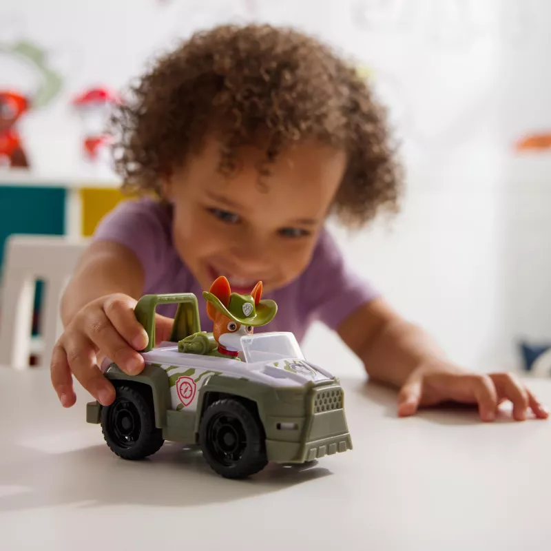 Veicolo PAW Patrol Tracker's Jungle Rescue Vehicle verde plastica