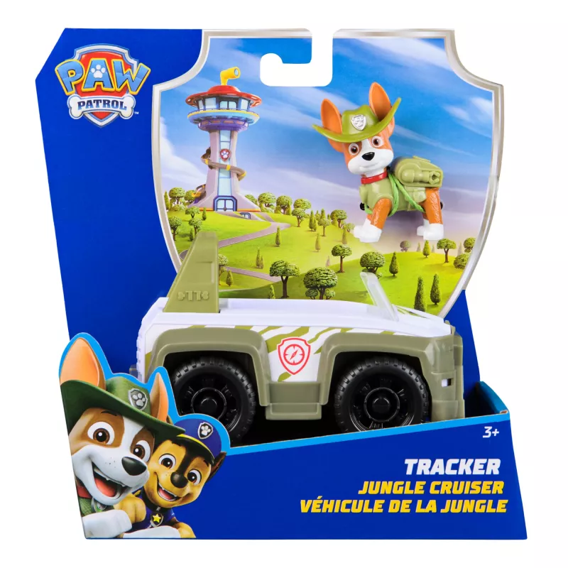 Veicolo PAW Patrol Tracker's Jungle Rescue Vehicle verde plastica