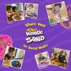 Spin Master Kinetic Sand Mold n' Flow Set sabbia per giocare, 680 g, rosso/turchese, dai 3 anni