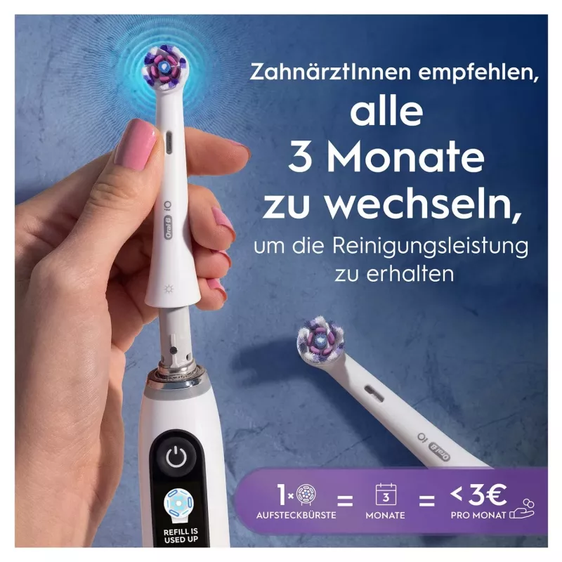 Oral-B 373210 testina per spazzolino 2 pezzi bianco