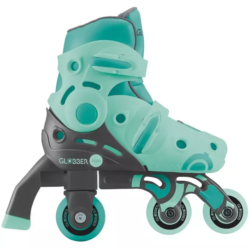 Pattini GLOBBER Learning Skates 2 in 1 misura 26–29 menta — pattini didattici regolabili per bambini
