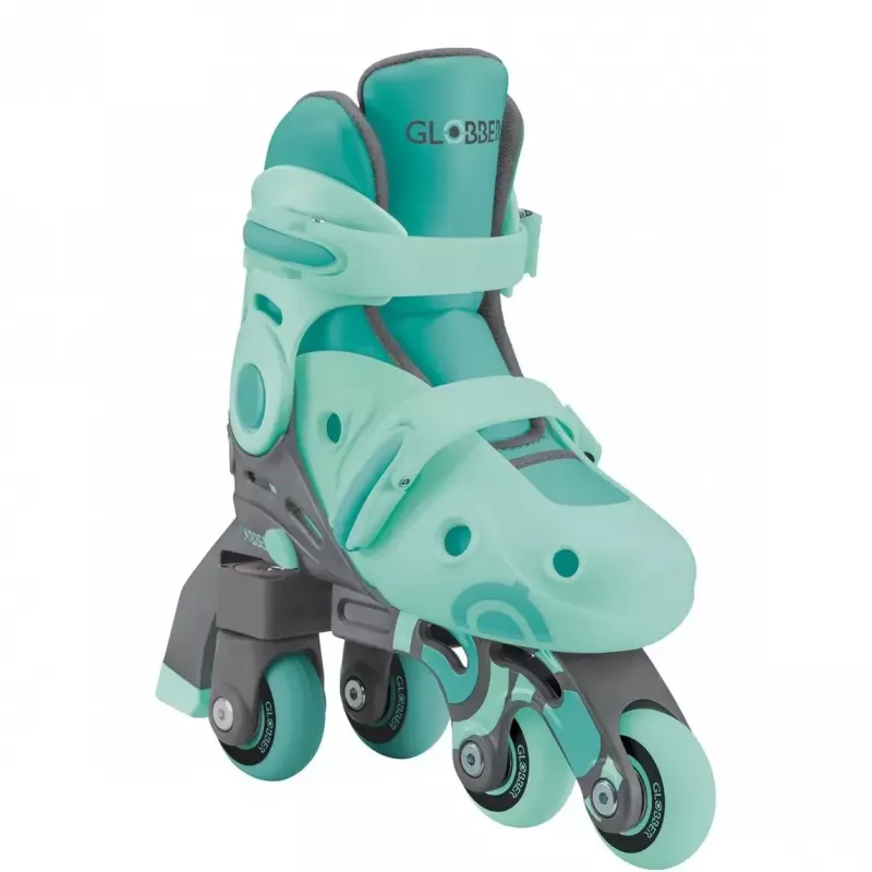 Pattini GLOBBER Learning Skates 2 in 1 misura 26–29 menta — pattini didattici regolabili per bambini