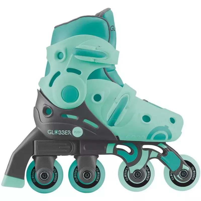 Pattini GLOBBER Learning Skates 2 in 1 misura 26–29 menta — pattini didattici regolabili per bambini