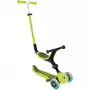 Monopattino GLOBBER Go-Up Active Lights — altezza regolabile, luci LED, lime