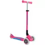 Monopattino compatto GLOBBER Primo Foldable Plus Lights – rosa/azzurro