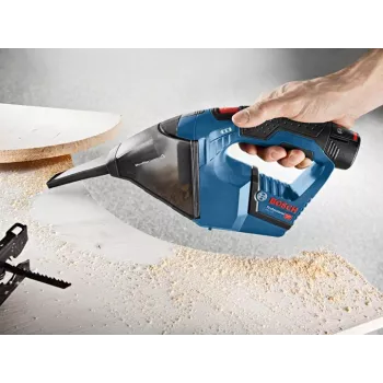 Bosch GAS 12V aspirabriciole nero, blu senza sacchetto