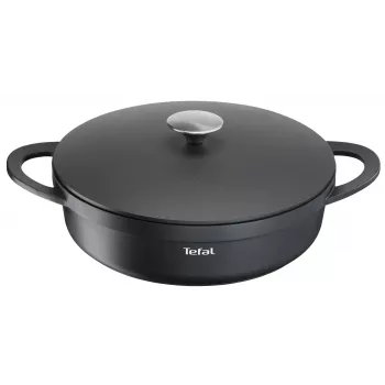 Padella Tefal Trattoria E2187274 rotonda nera in alluminio 28 cm