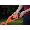 Black & Decker ST182320-QW tagliabordi a batteria, 18 V, 2,0 Ah Li-Ion, larghezza di taglio 25 cm, con batteria e caricabatterie, arancione/nero