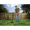 Black & Decker ST182320-QW tagliabordi a batteria, 18 V, 2,0 Ah Li-Ion, larghezza di taglio 25 cm, con batteria e caricabatterie, arancione/nero