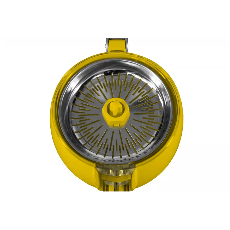 Unold 78132 Power Juicy spremiagrumi elettrico, 300 W, antigoccia, avvio/arresto automatico, giallo/acciaio inox