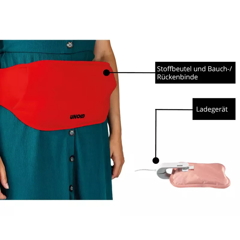 Unold 86013 borsa dell'acqua calda elettrica 380 W rossa
