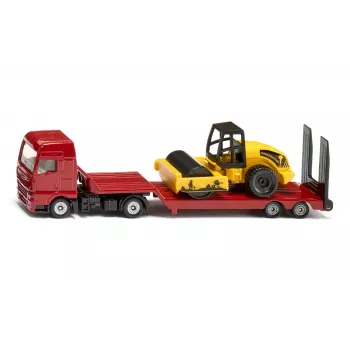 Siku MAN camion con rullo compressore, modello camion/rimorchio, 1:87, MAN, bambino/bambina, metallo, plastica, rosso, giallo