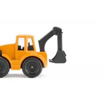 Siku MAN camion con terna caricatrice, modello camion/rimorchio, 1:87, MAN, bambino/bambina, metallo, plastica, blu, giallo