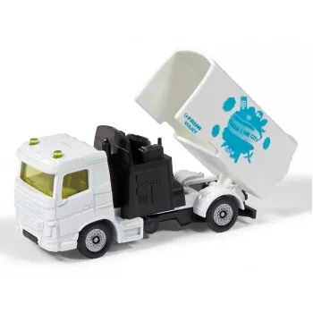 Set veicoli giocattolo Siku Municipal: spazzatrice e camion della spazzatura, metallo/plastica, bianco, da 3 anni