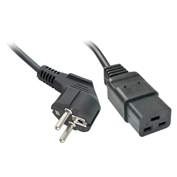 Alimentazione Lindy nero 2 m CEE7/4 IEC C19