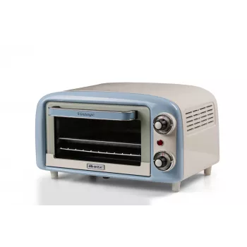 Forno elettrico Ariete 3919 Vintage, 800 W, capacità 10 l, doppio vetro, retrò, blu