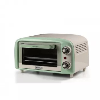 Mini forno elettrico Ariete 3919 Vintage, 800 W, capacità 10 L, doppio vetro, retrò, verde