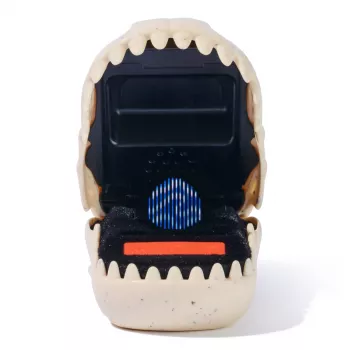 Giocattolo interattivo dinosauro Spinmaster Bitzee Jurassic World – 25 dino all'interno, pod reattivi al tocco, batteria AA, beige