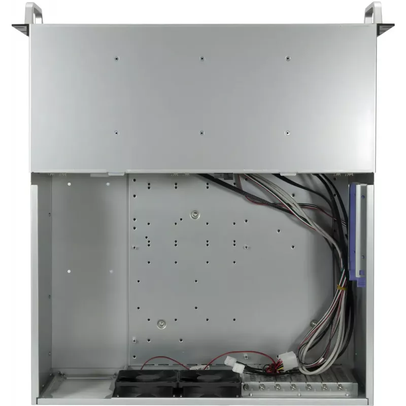 Inter-Tech IPC Storage 4U-4708 case server rack 19", 4U, 8 vani Hot-Swap HDD da 2,5/3,5", backplane SAS 12G, E-ATX, 4 ventole anteriori + 2 posteriori da 80 mm, nero