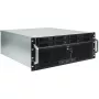 Case rack per server INTER-TECH IPC 4U-4708 – 4U, nero, supporta alimentatore ATX/PS2, 4x frontale 80mm, 2x posteriore 80mm, HDD 2,5/3,5