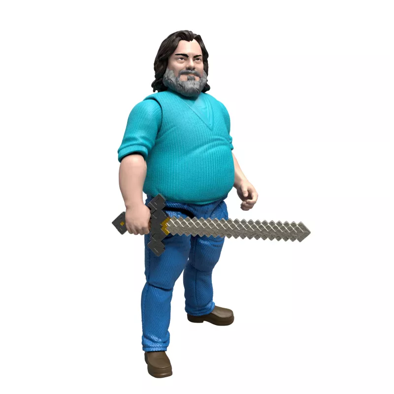 Action figure MATTEL Minecraft Steve con accessori, 4 pollici (6+), plastica, multicolore