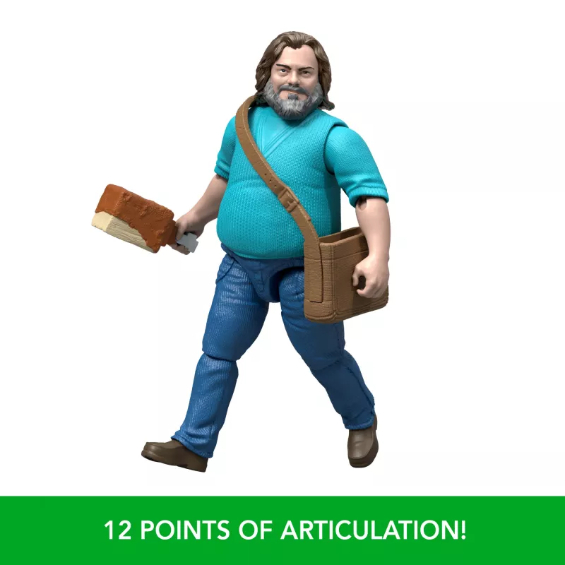 Action figure MATTEL Minecraft Steve con accessori, 4 pollici (6+), plastica, multicolore