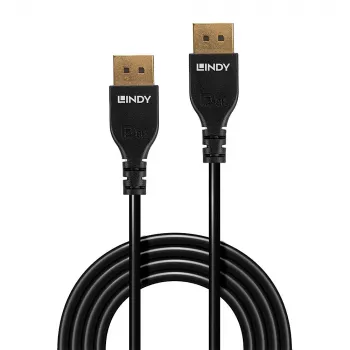 Lindy 3m cavo DisplayPort 1.4 sottile, 3 m, DisplayPort, DisplayPort, connettore maschio, connettore maschio, 7680 x 4320 pixel
