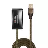 Lindy 10m hub prolunga USB 2.0 attivo, USB 2.0, USB 2.0, 480 Mbit/s, grigio, 28/24, 10 m