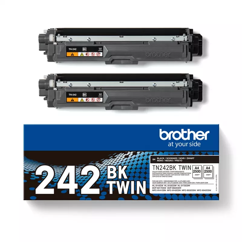 Cartuccia toner Brother TN-242BKTWIN 3000 pagine nero