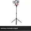 Lampada a batteria EINHELL TP-CL 18/3000 Li Set Solo — lampada da lavoro ricaricabile, rossa, senza batteria e caricabatterie